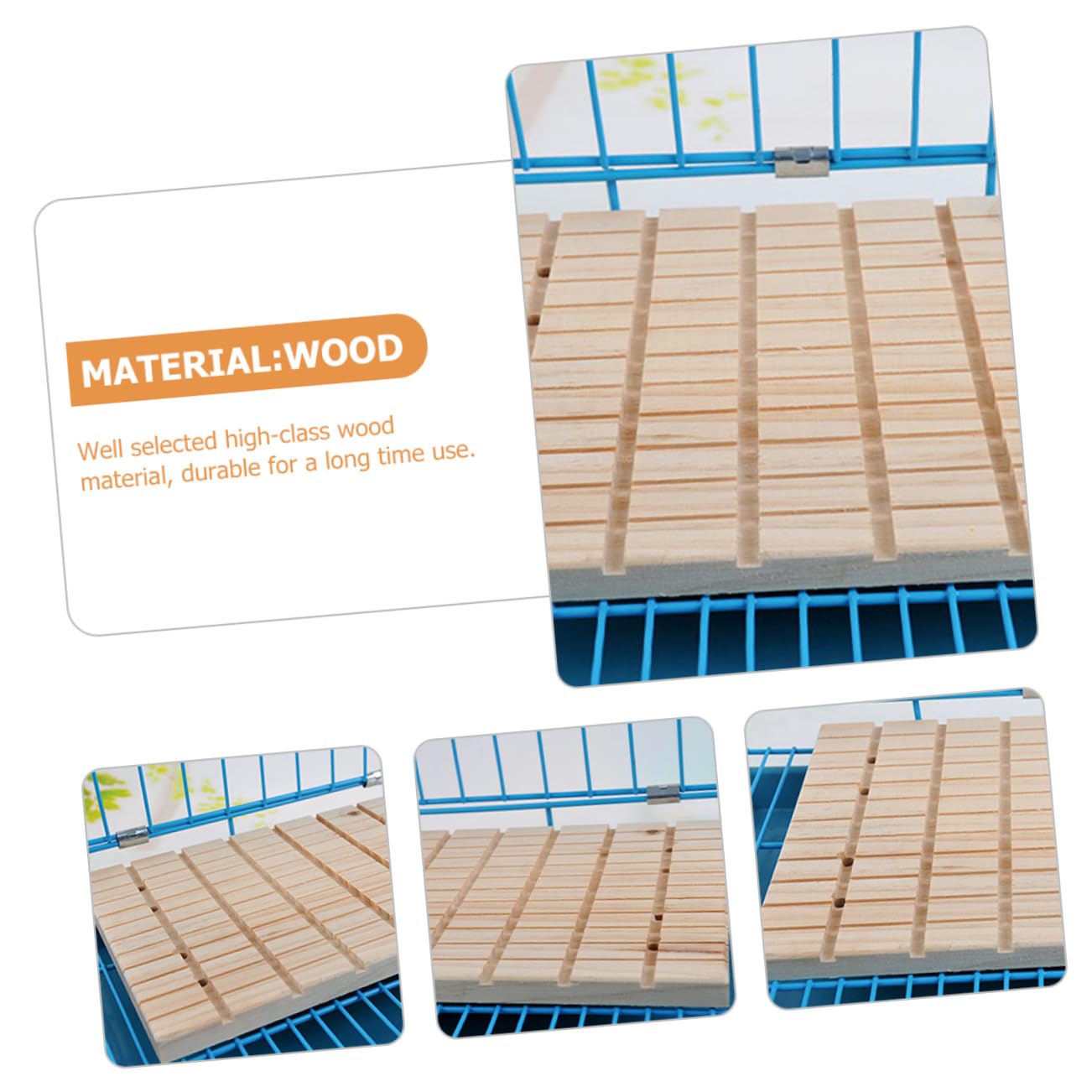 Gatuida Piastra Tiragraffi in Legno 27x20x1,5 Cm per Piccoli Animali Domestici, Tavoletta per Unghie Conigli e Cincillà, Accessorio per Cura Artigli Uso Domestico in Gabbia