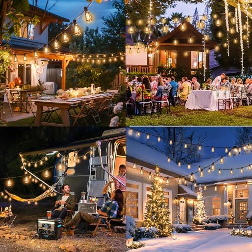 Skoiuc 100FT Solar String Lights Outdoor Waterproof with Remote & Timer, LED Shatterproof  - image 8