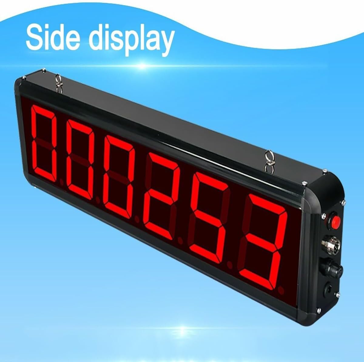 Digital Counter, 6-Digit 4-inch LED Large Screen, Infrared Sensor, Counting Up to 999999, Accurate Counting Speed