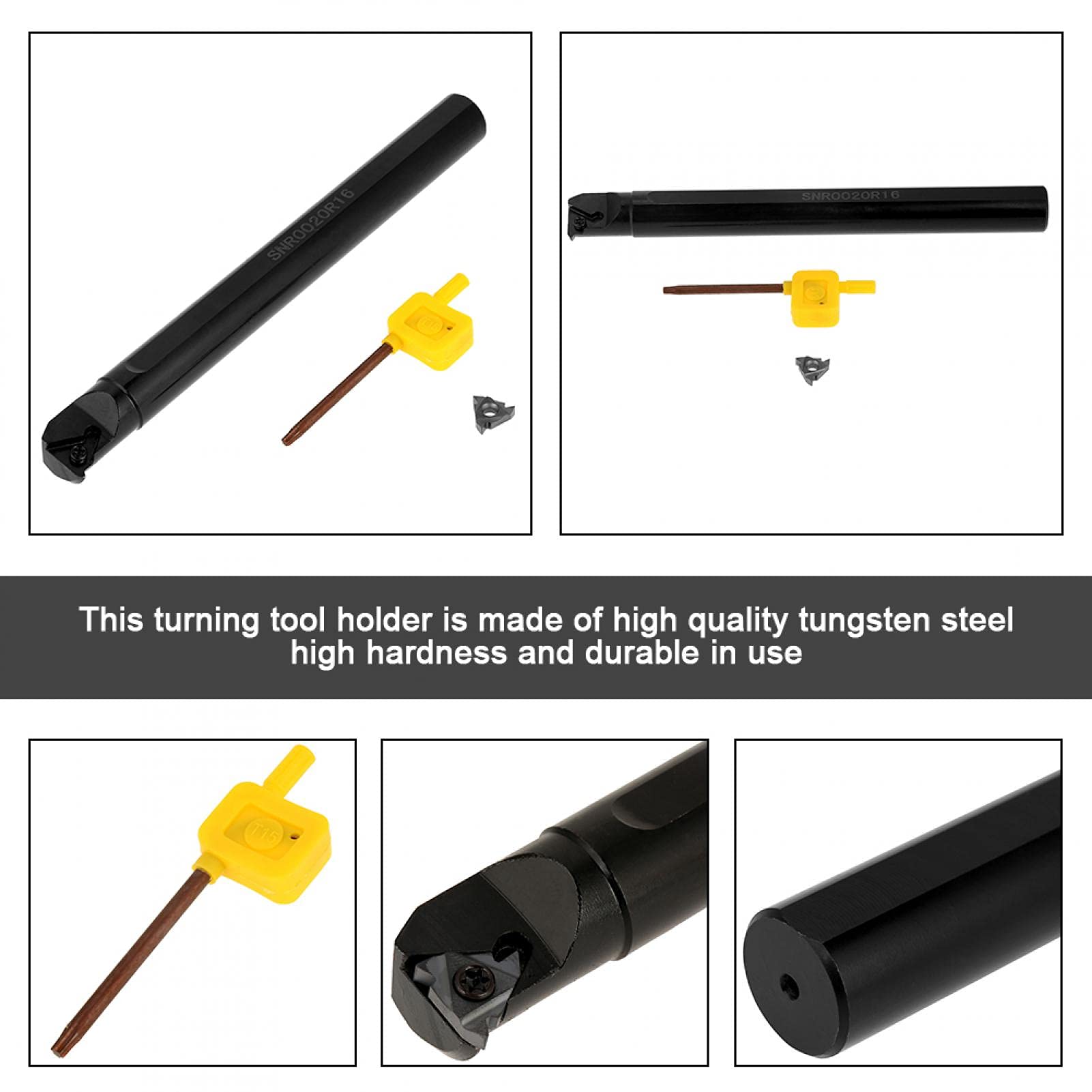 ASZLBYM Kit Barra Alesatura Filettatura Interna Per Tornio CNC Con Inserti Carburo | Utensili Lavorazione Metalli - Foto 9