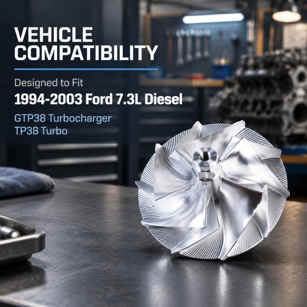 WW38 Wicked Turbo Billet Compressor Wheel Fit 1994-2003 7.3L TP38 Tubo