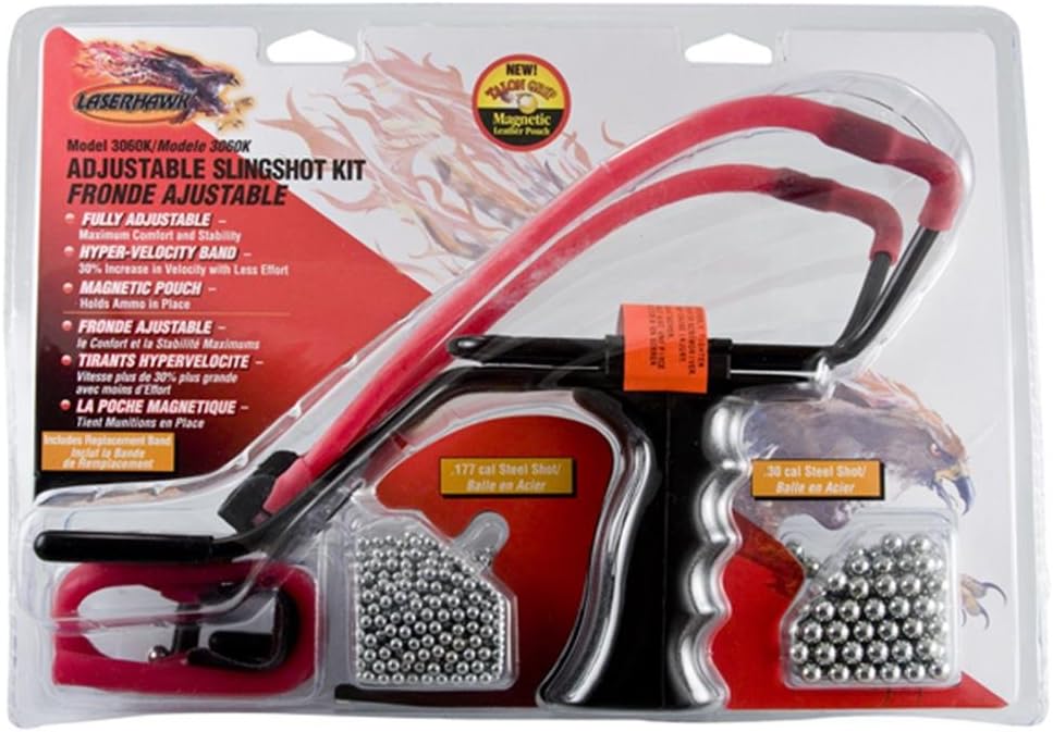 Laserhawk Adj Slingshot&Ammo Kit