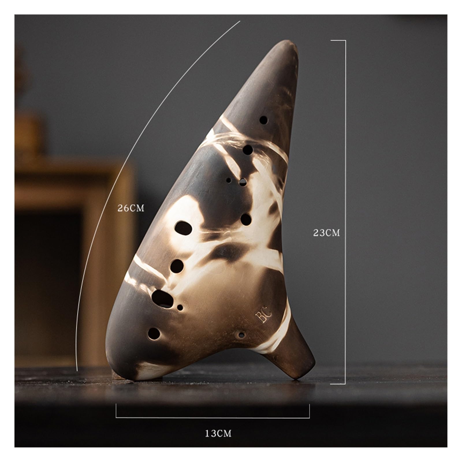 12 Loch BC Ocarina Bass Professionelle Leistung Keramik Xun Blasinstrument