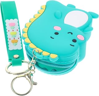 Small Dinosaur Coin Purse Car Pendant Mini Backpack Purse Mini Purse for Girls Cute Animal Keychain Cute Key Keyring Tiny Wallet Little Wallet Small Wallet Backpack Key Ring Statue