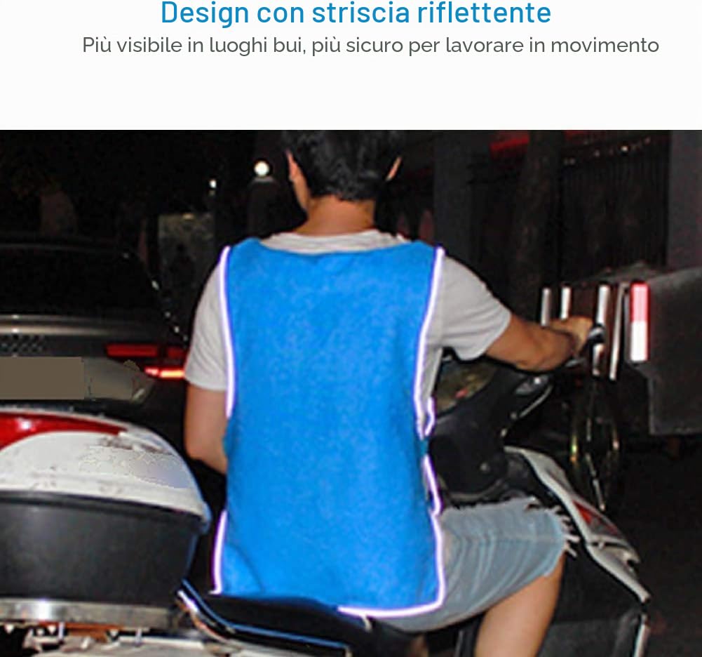 Gilet rinfrescante, comodo e adatto alla pelle Sport estivi all'aperto Equitazione Pesca Gilet refrigerante Prevenzione ad alta temperatura Abbigliamento per uomo e donna