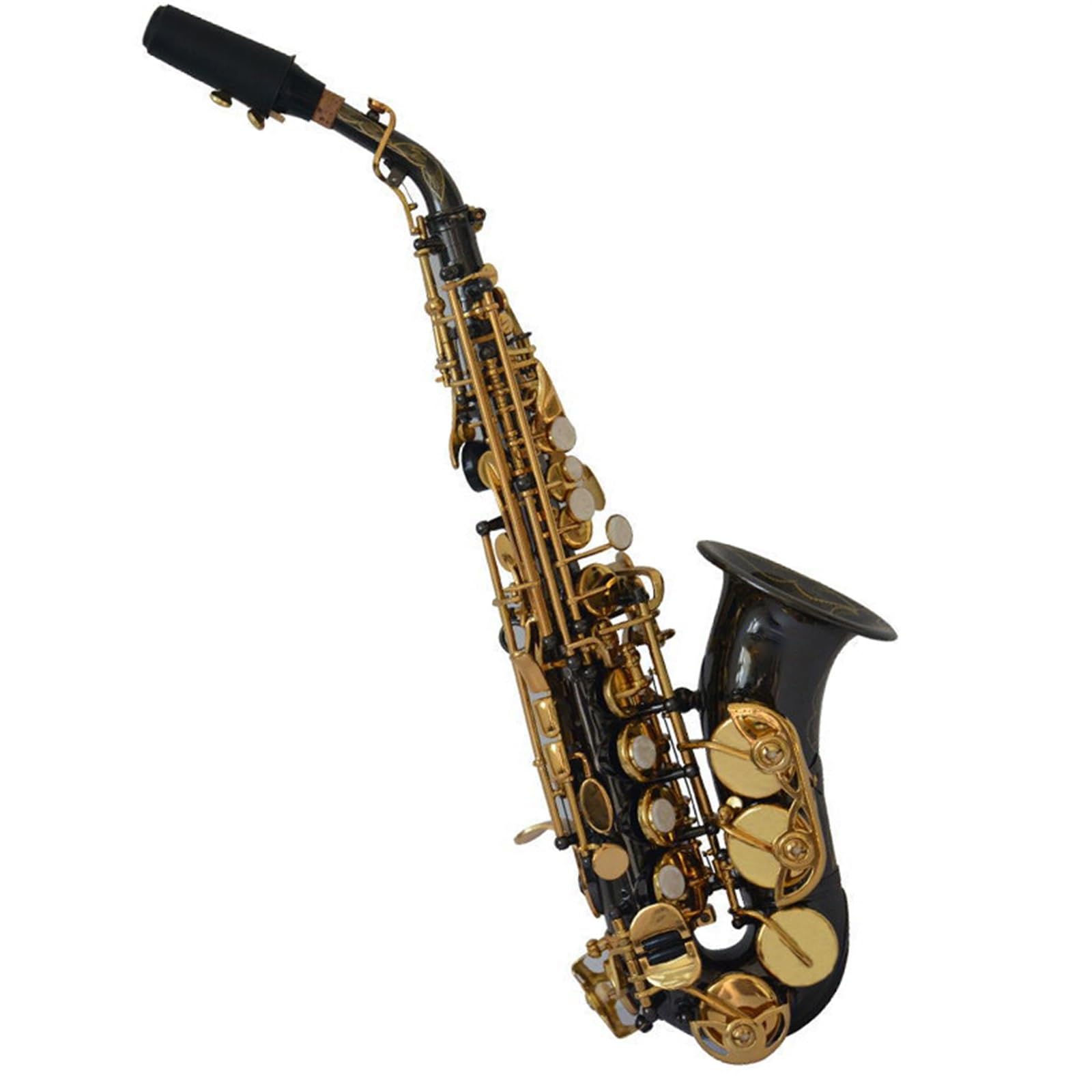 Saksofon Profesjonalny saksofon B płaski saksofon sopranowy mały saksofon sopranowy instrument z czarnego złota