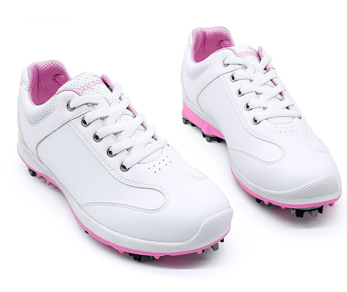 Scarpe da Golf Impermeabili Antiscivolo da Donna con Punte Chiodate