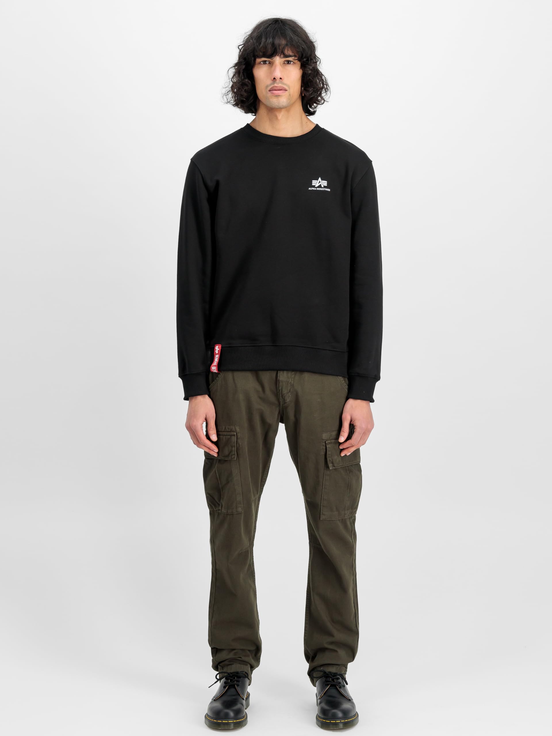 Alpha Industries Basic Sweater Small Logo Felpa Uomo