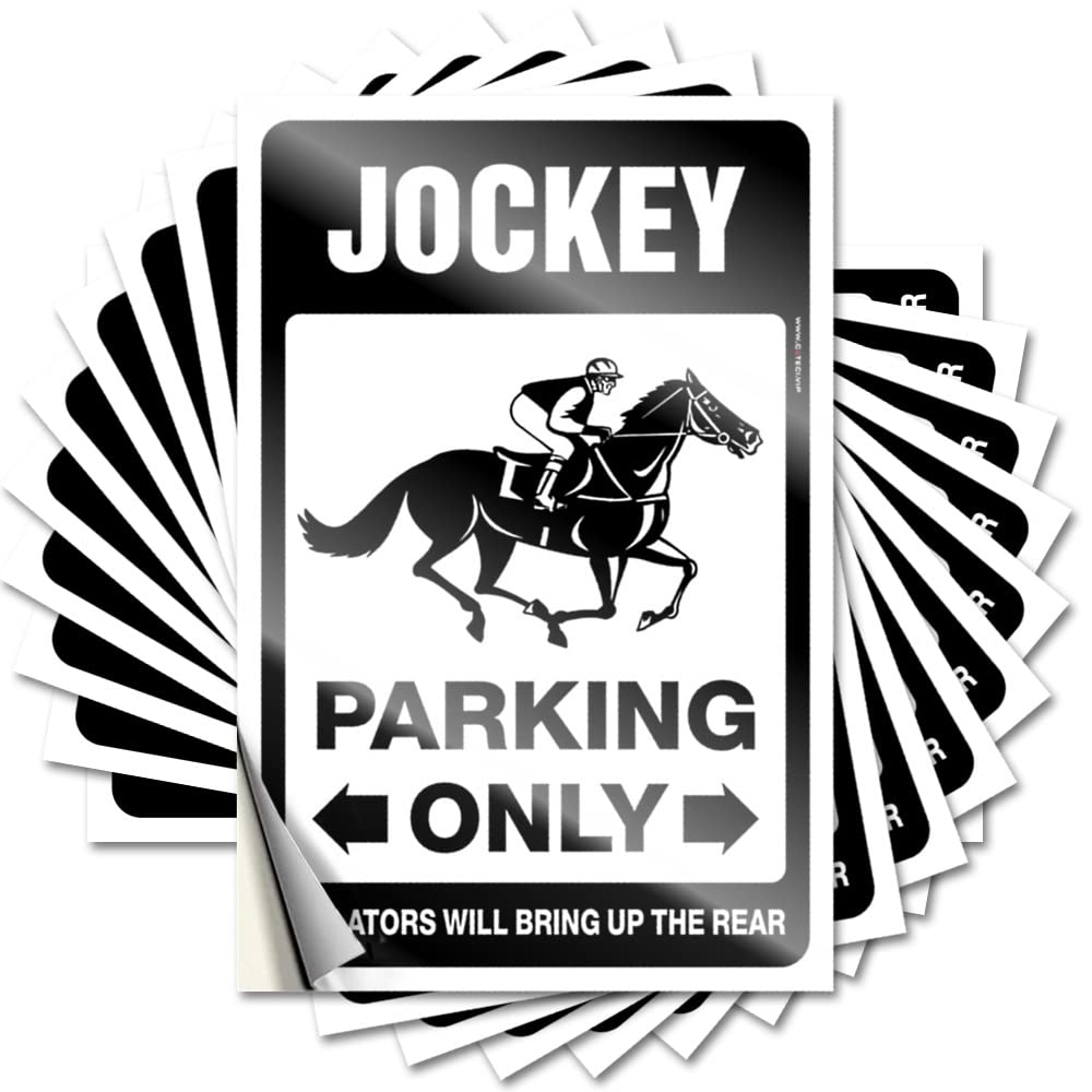 Fzfn Colour Jockey Parking Only Lettering Sticker Life | Feminist Hard Removable Decal Pack(6X9cm)