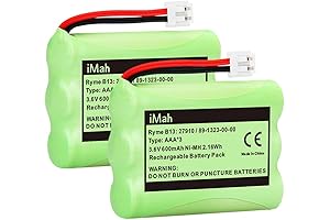 Floureon Battery for AT&T, Motorola, and RadioShack Phones (2-Pack)