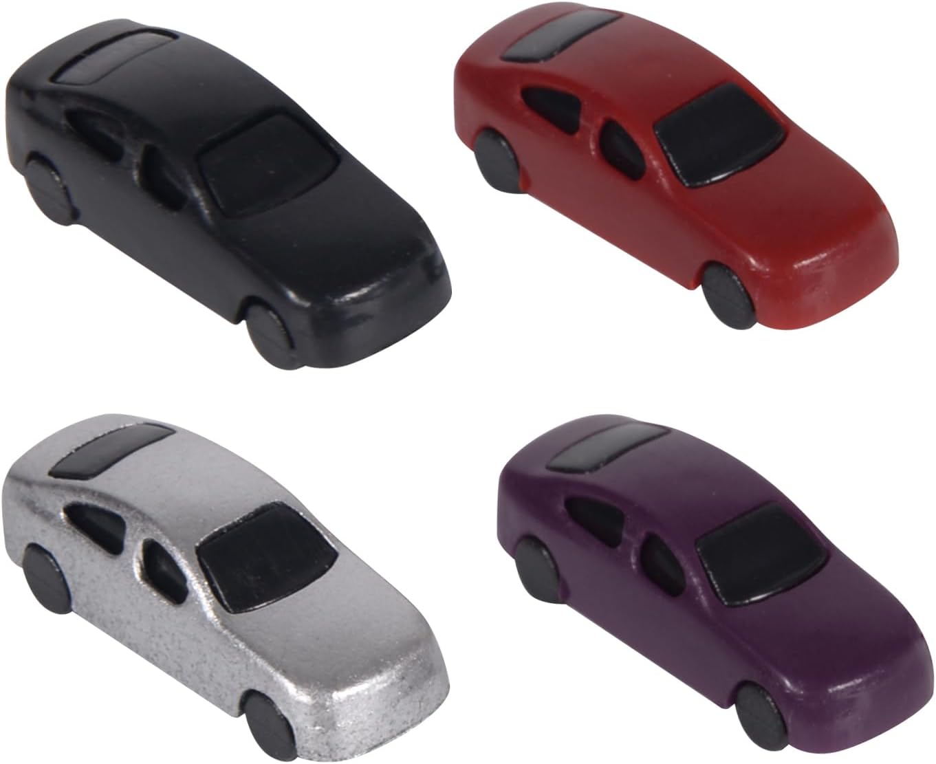 szzijia 100PCS 1:250 1:300 Plastic Model Car for Parking Scenery Train Layout Diorama Building Train Layout Sand Table Vehicle (1:300)