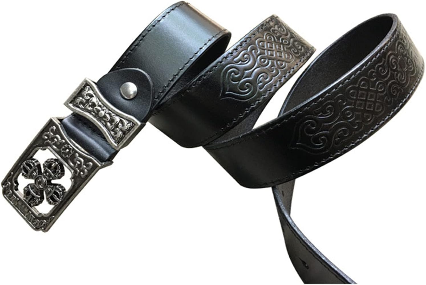 Amazon.co.jp: ベルト メンズ，スタッズベルト本革，モンゴルズパンク