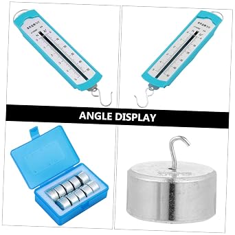 SOLUSTRE 1set Spring Dynamometer Physics Teaching Instrument for Mechanics Experiments Includes Hooked for Middle and High School Education