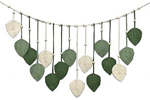 Handcrafted Macrame Leaf Wall Hanging for Nursery Wall Decor