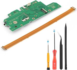 Left L Side Motherboard for Nintendo Switch Lite L Button Ribbon Cable Replacement PCB Board HDH-SAKYO-01 with Repair Tools