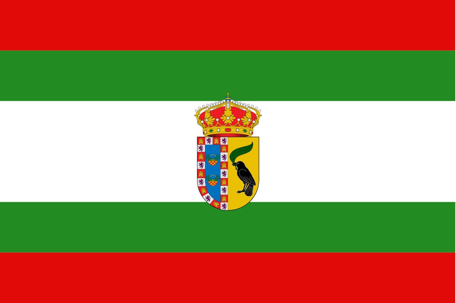 Drapeau large Lucena del Puerto pour pavoiser un mât extérieur