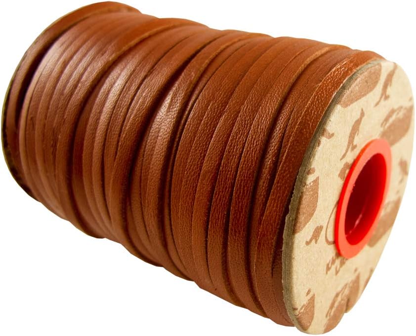Springfield Leather Company Brandy Kangaroo Lace by SLC, 1/8" x 10 yards