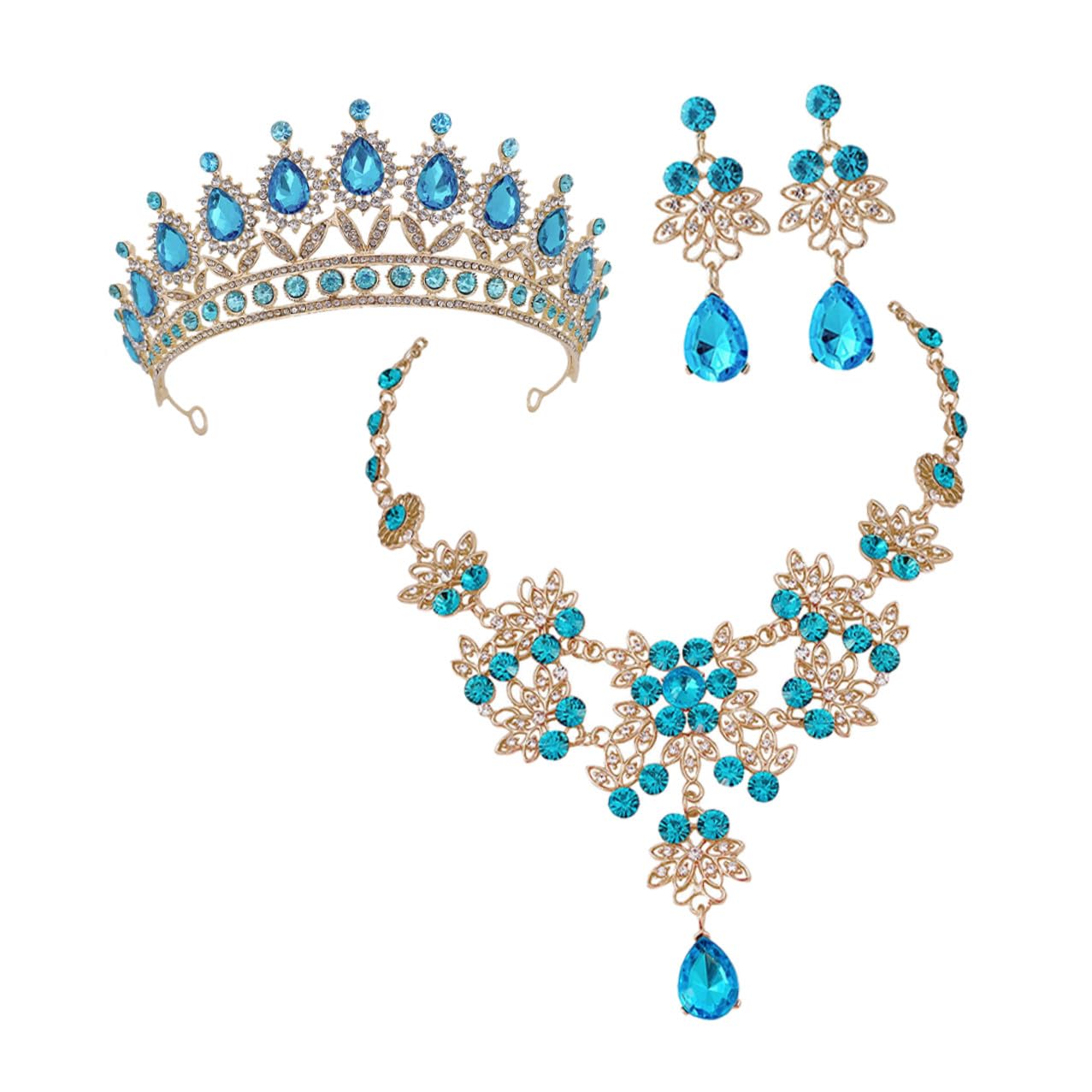Collar y pendientes delicados Toyvian que evitan la pesadez al usar joyas en fiestas 8