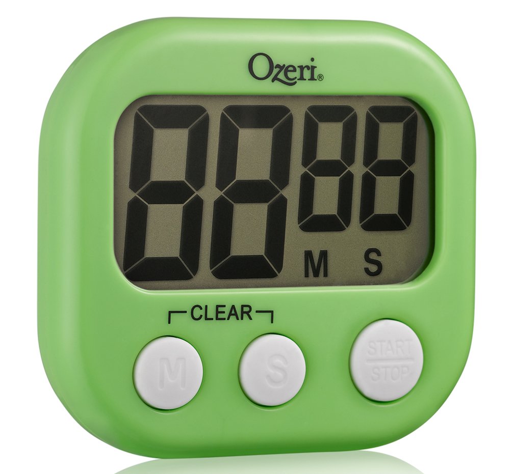 Ozeri KT1-L - Temporizador de Cocina y Eventos, policarbonato, Color Verde Lima