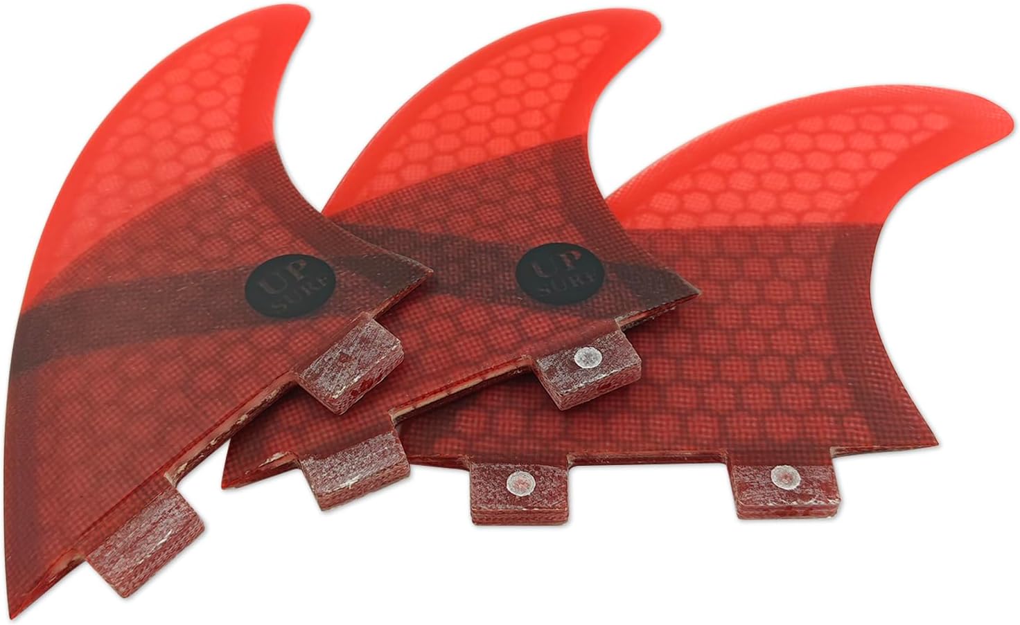 UP SURF Surfing 3fins S Size Double Tabs Surfboard Fins Base Tri fins Surfboard Thrusters Fiberglass Honeycomb