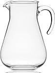 Lily's Home 98oz Pitcher en plastique anti-éclaboussures avec poignée, carafe de grande capacité pour l'intérieur & Fêtes en plein air, idéal pour le thé glacé, le citronade, le jus et l'eau froide