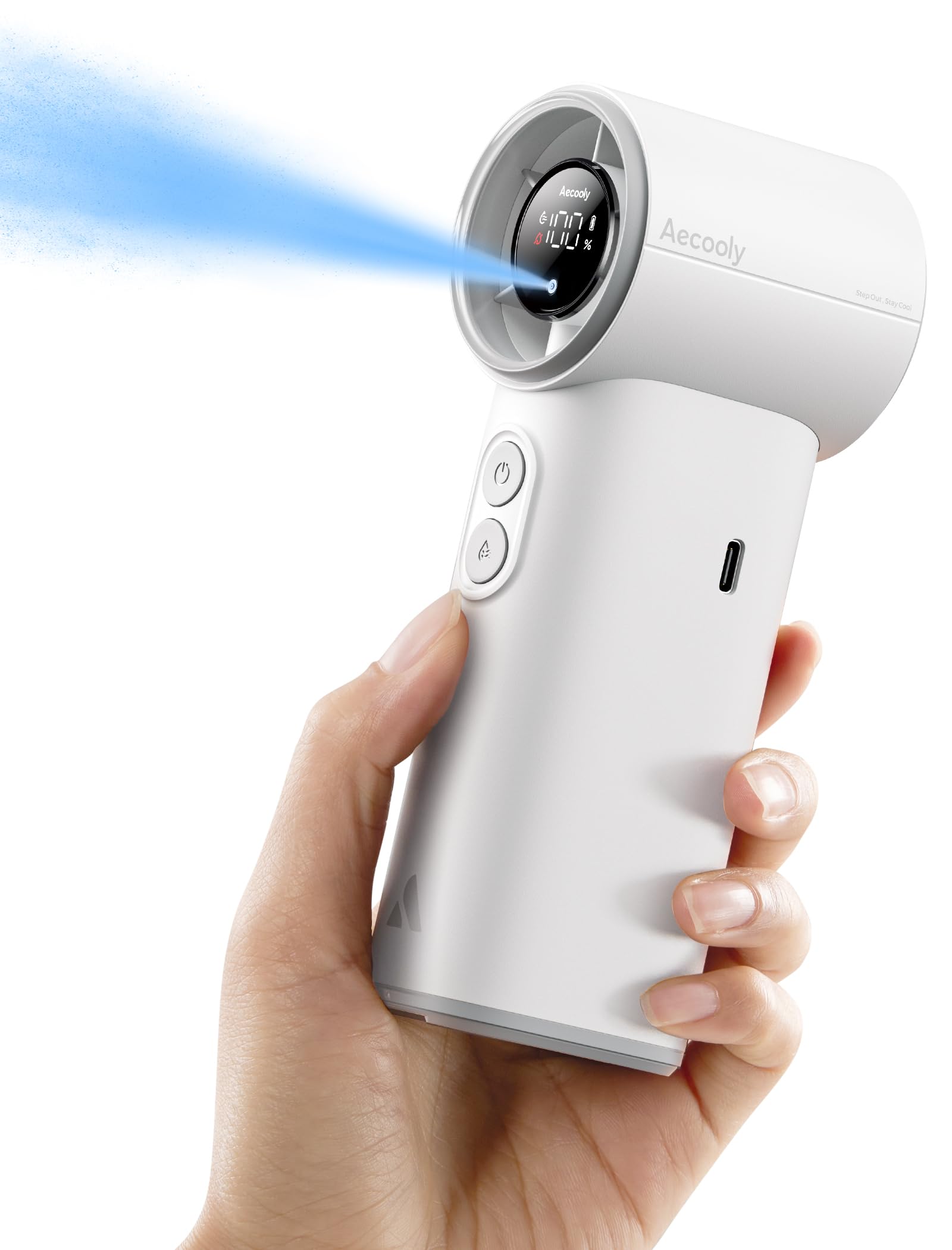 Aecooly ハンディクリーナー 本体 Amazon | Aecooly ミスト付きハンディファン -8℃瞬間冷却 超高速暴風