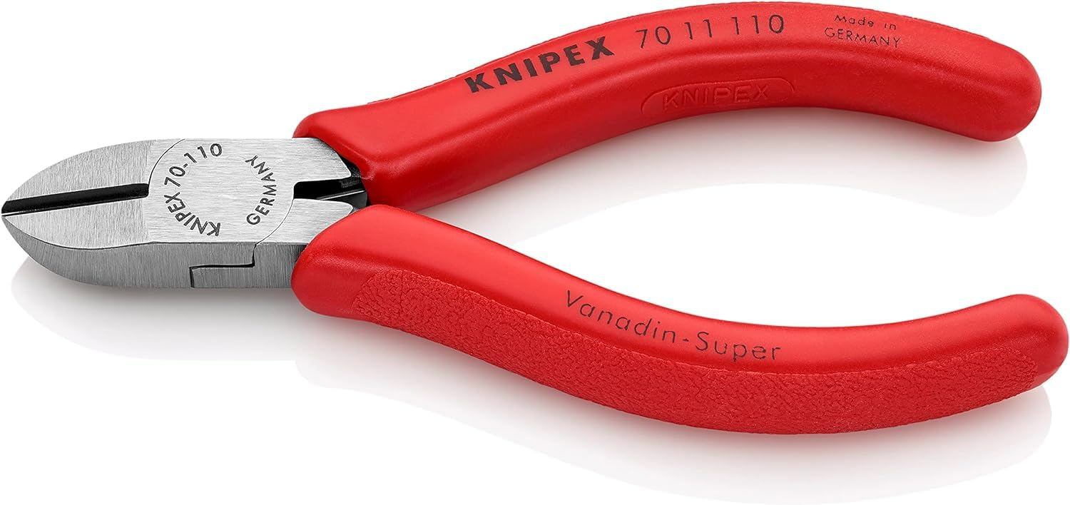 Knipex Red Diagonal Cutter With Plastic Coating 110 Mm, 70 11 110