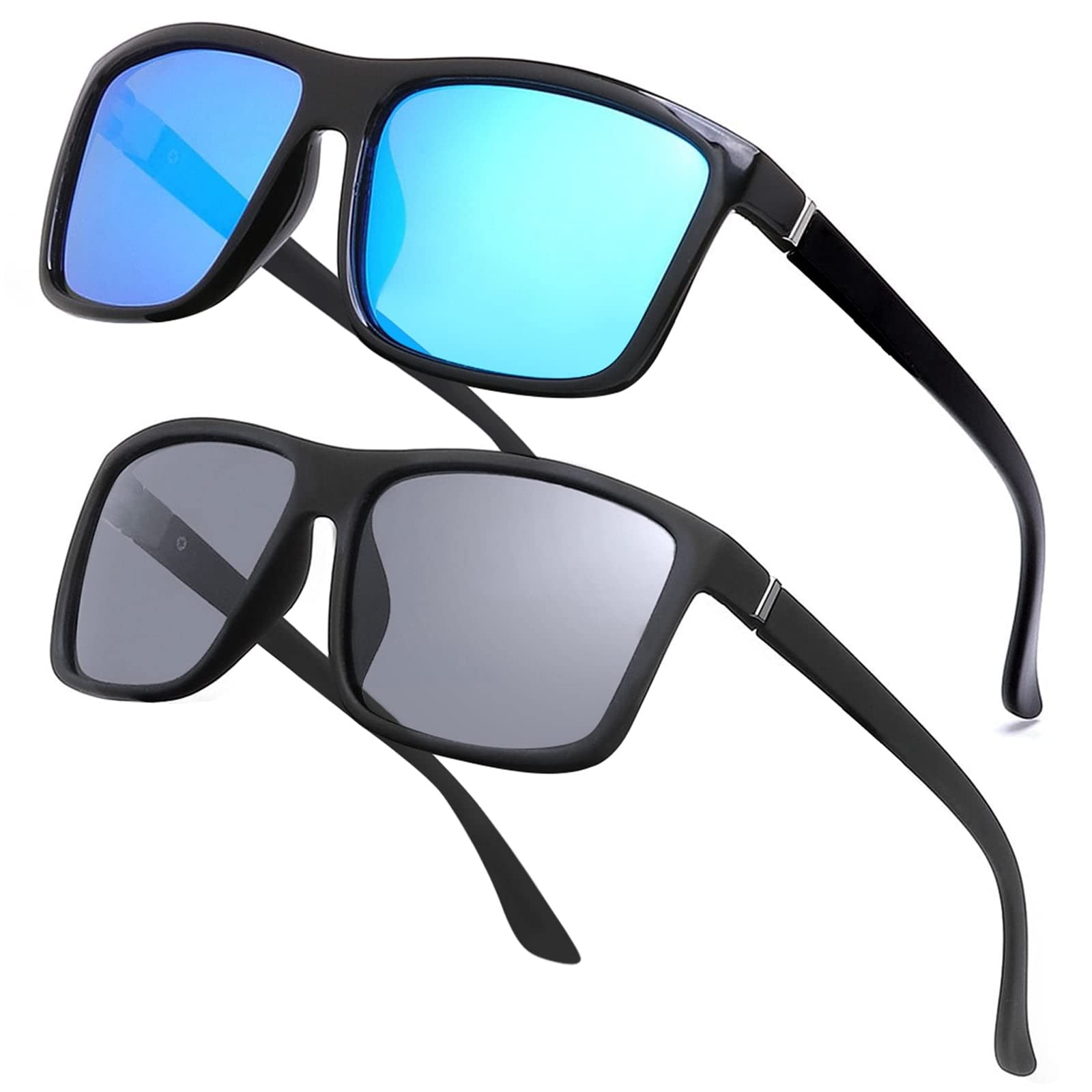 Men's Sports Polarized Sunglasses Square Frame Glasses NP1007