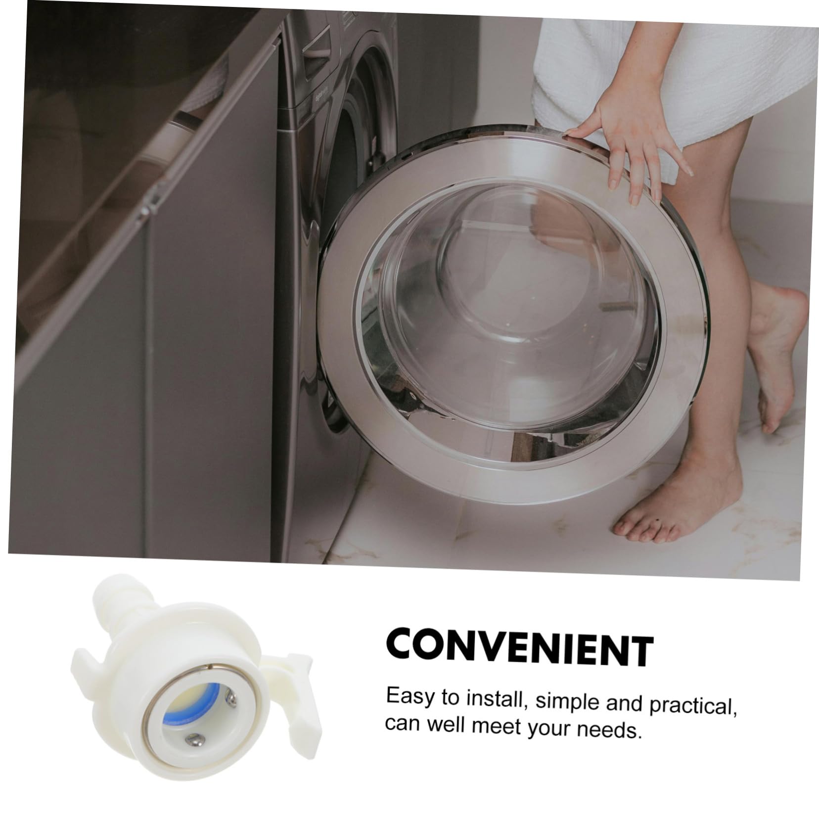 SHINEOFI Flexible Adaptateur De Tuyau Eau Pour Machine à Laver Connecteur Installation Facile Et Étanche Pour Lave-linge Et Lave-vaisselle