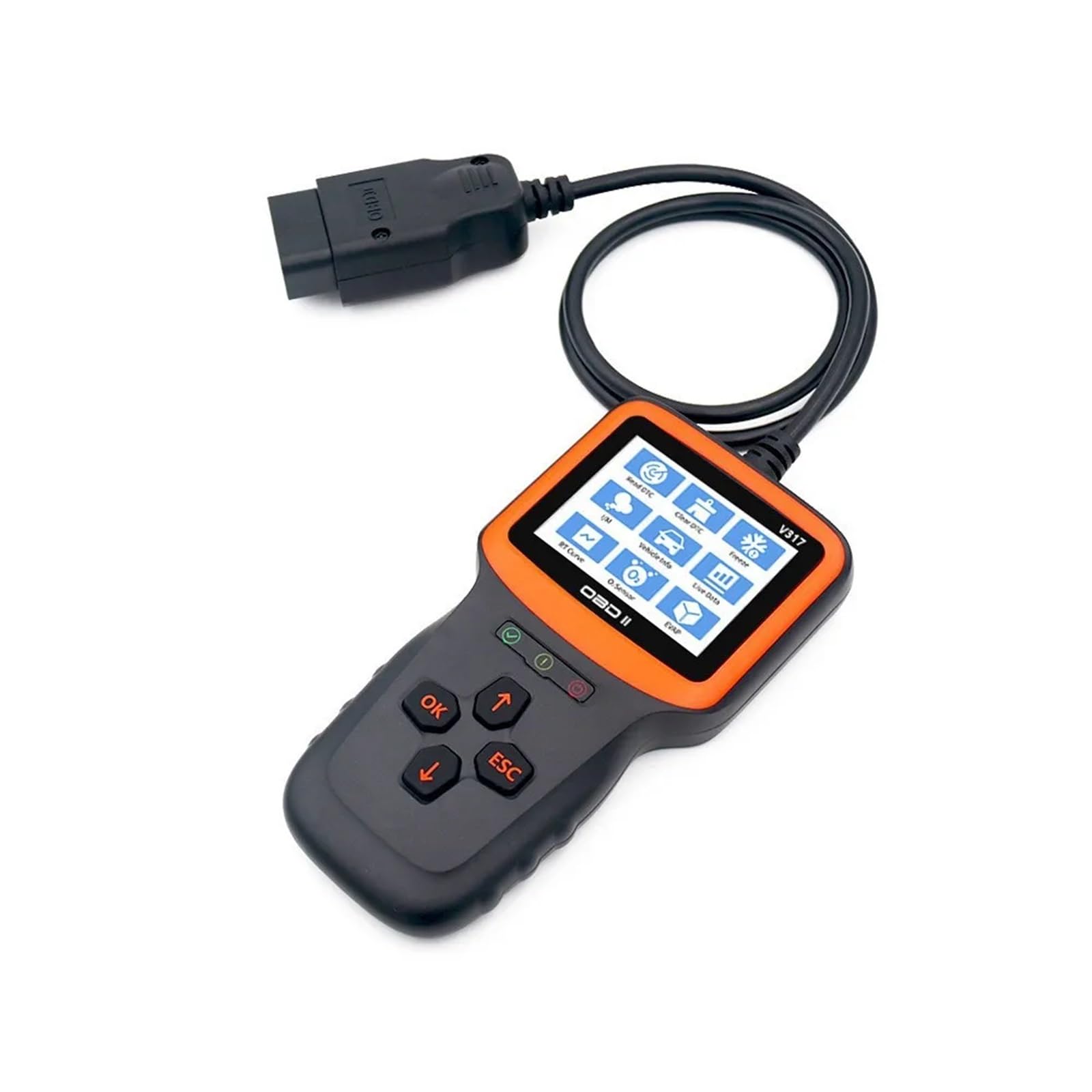 Lettore di Codici diagnostici for Scanner OBD2 V317 Strumento diagnostico OBDII for Auto Rilevatore guasti al Motore for Accessori for