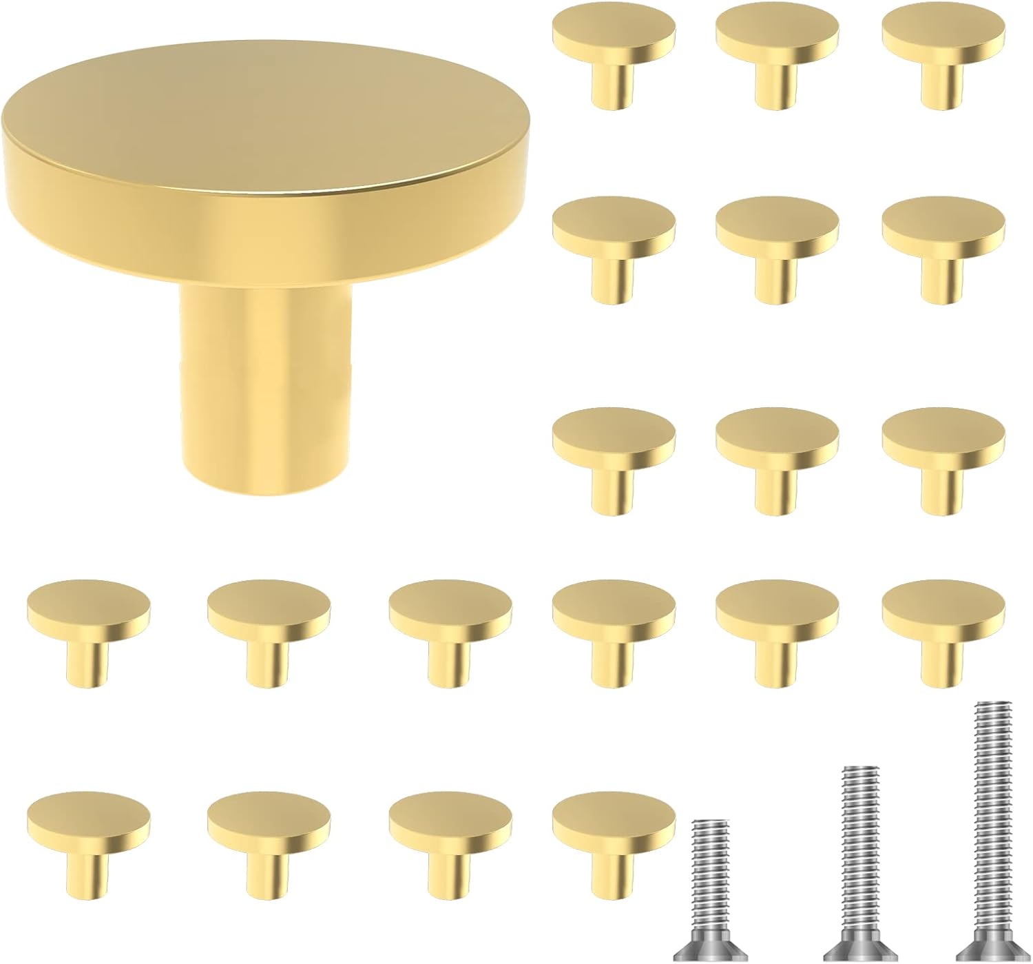 Matte Black Knob Matte Round Kitchen Door Knobs Zinc