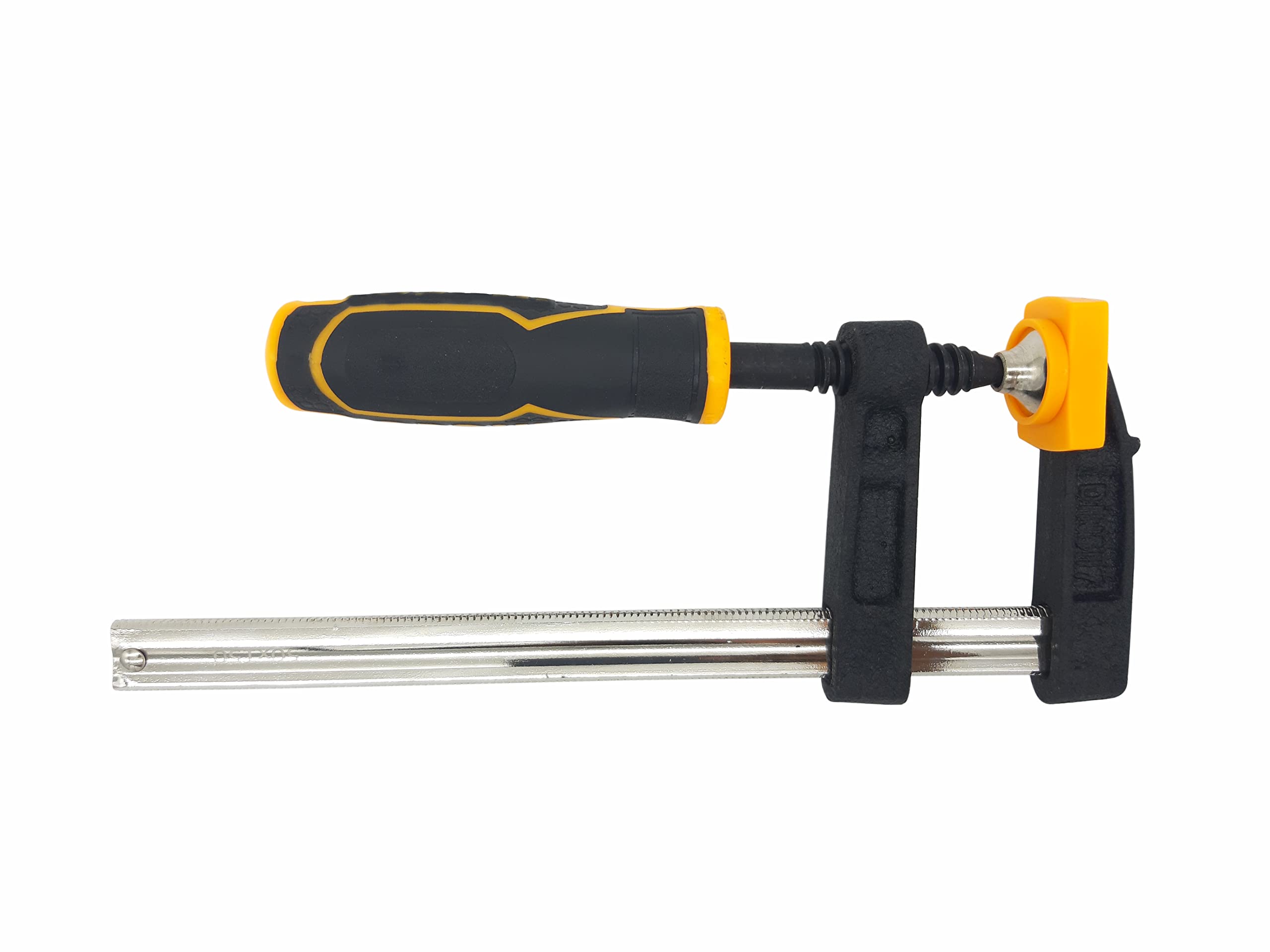 ANYM F Clamp 10 Inch With Plastic Handle Steel Better Grip for Wood, Glass and Welding Works, size:50x250mm, Max force: 170KGS