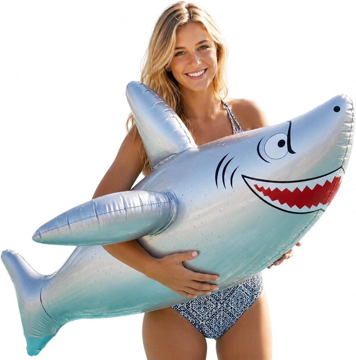One 40" Long Vinyl Inflatable Shark