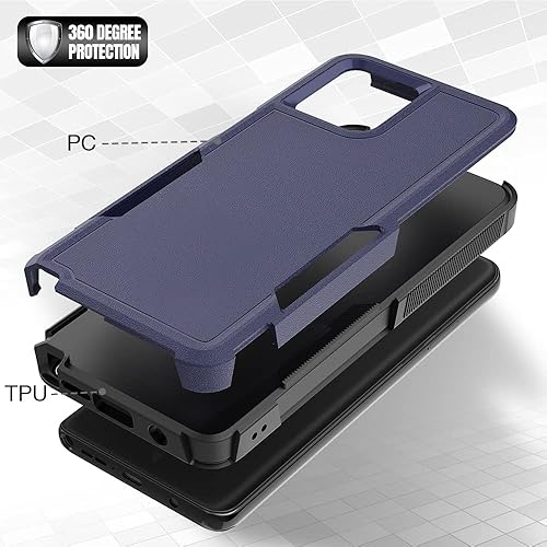 Miniatura 4 de Funda para Moto G Stylus 2023, funda protectora para teléfono Motorola G Stylus 2023, a prueba de golpes, resistente y duradera, color azul