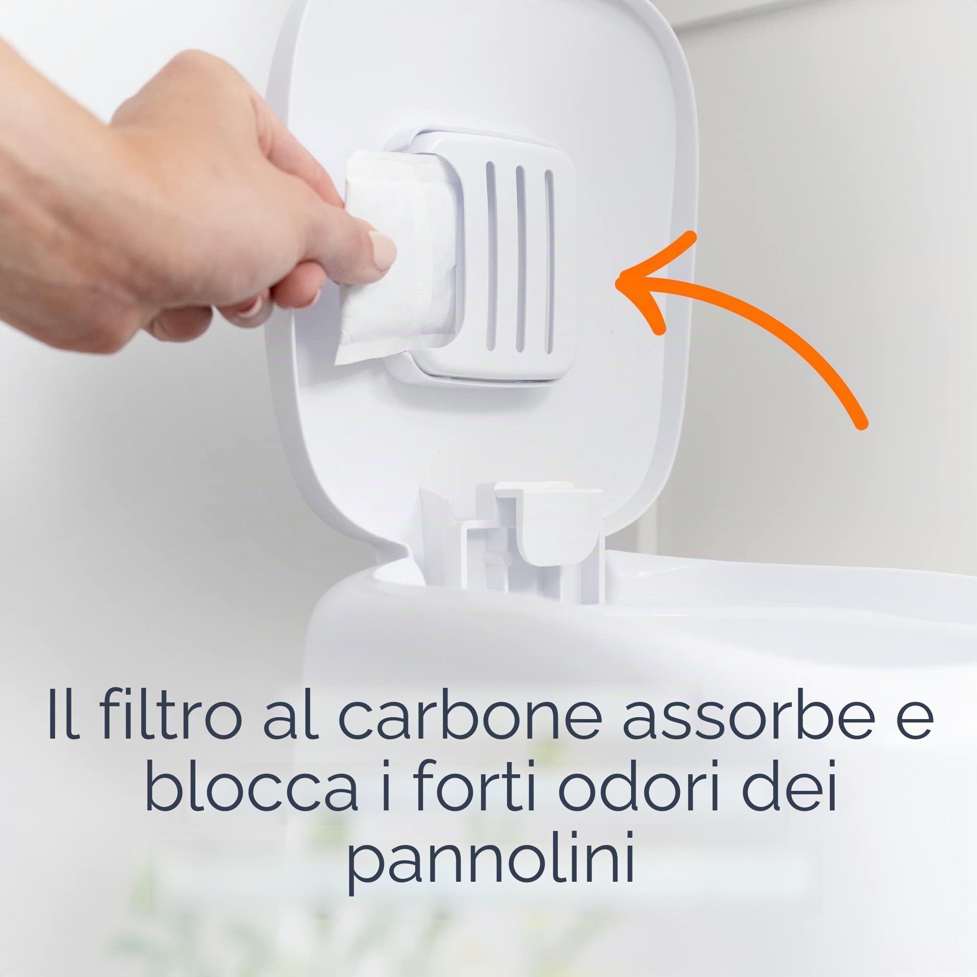 Playtex Diaper Genie - Secchio completo con sistema antimicrobico integrato per il controllo degli odori, include secchio e 1 ricarica, bianco, 3,8 kg