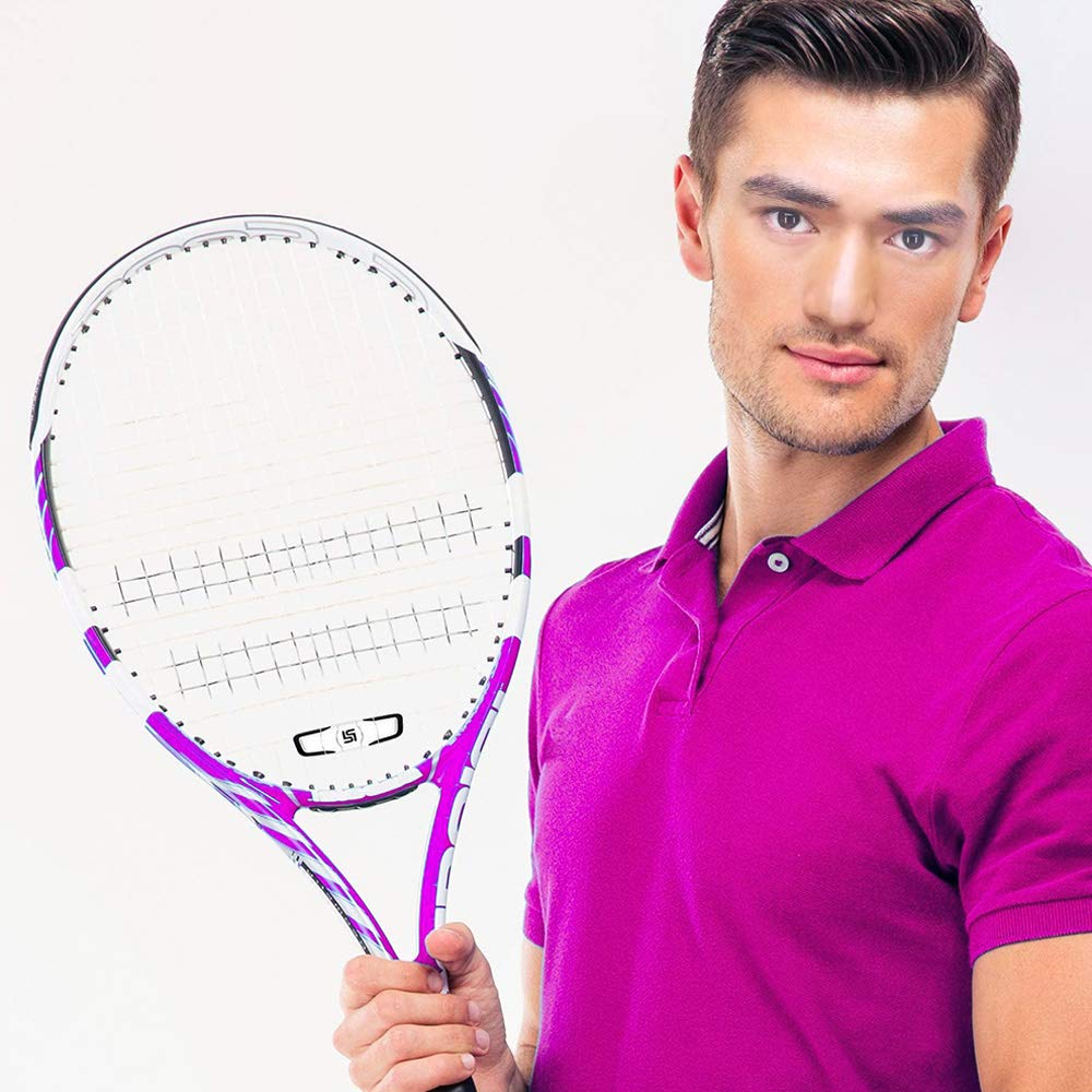 Gurxi Set van 6 trillingsdemper Tennis Racket Schokdemper Lange Tennis Demper Tennis Vibratie Demper Set Siliconen Tennis Racket Demper voor Tennisspelers Sport Favour (Blauw Zwart Oranje