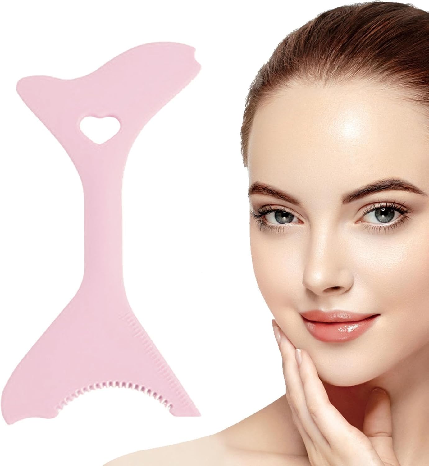 Amazon アイライナーガイドツール ポータブル多機能アイライナー ステンシル軽量,初心者用マスカラシールド、ウイングアイライナー用