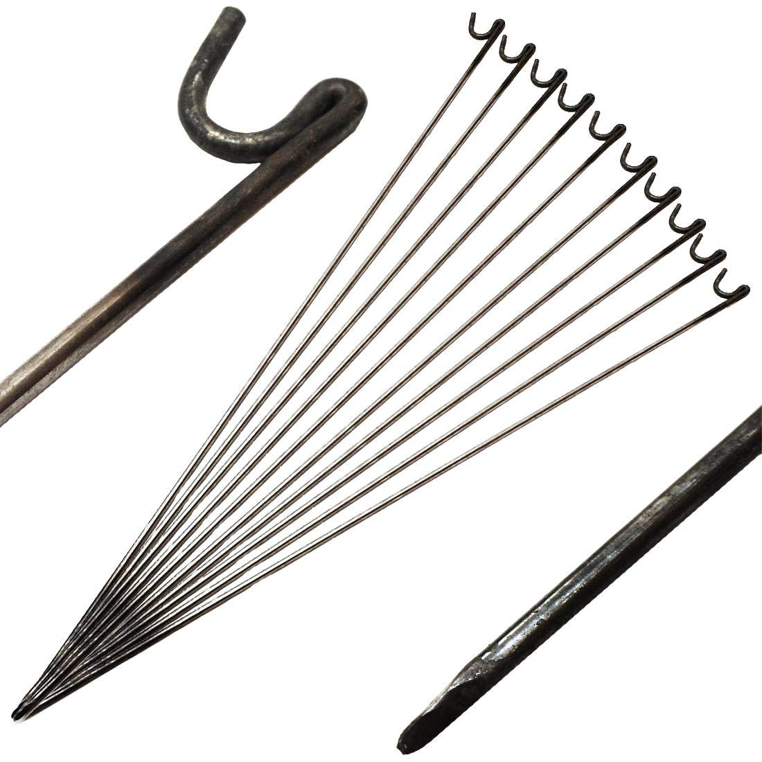Oypla Steel Barrier Fencing Pins 10mm x 1150mm Pack Of 10