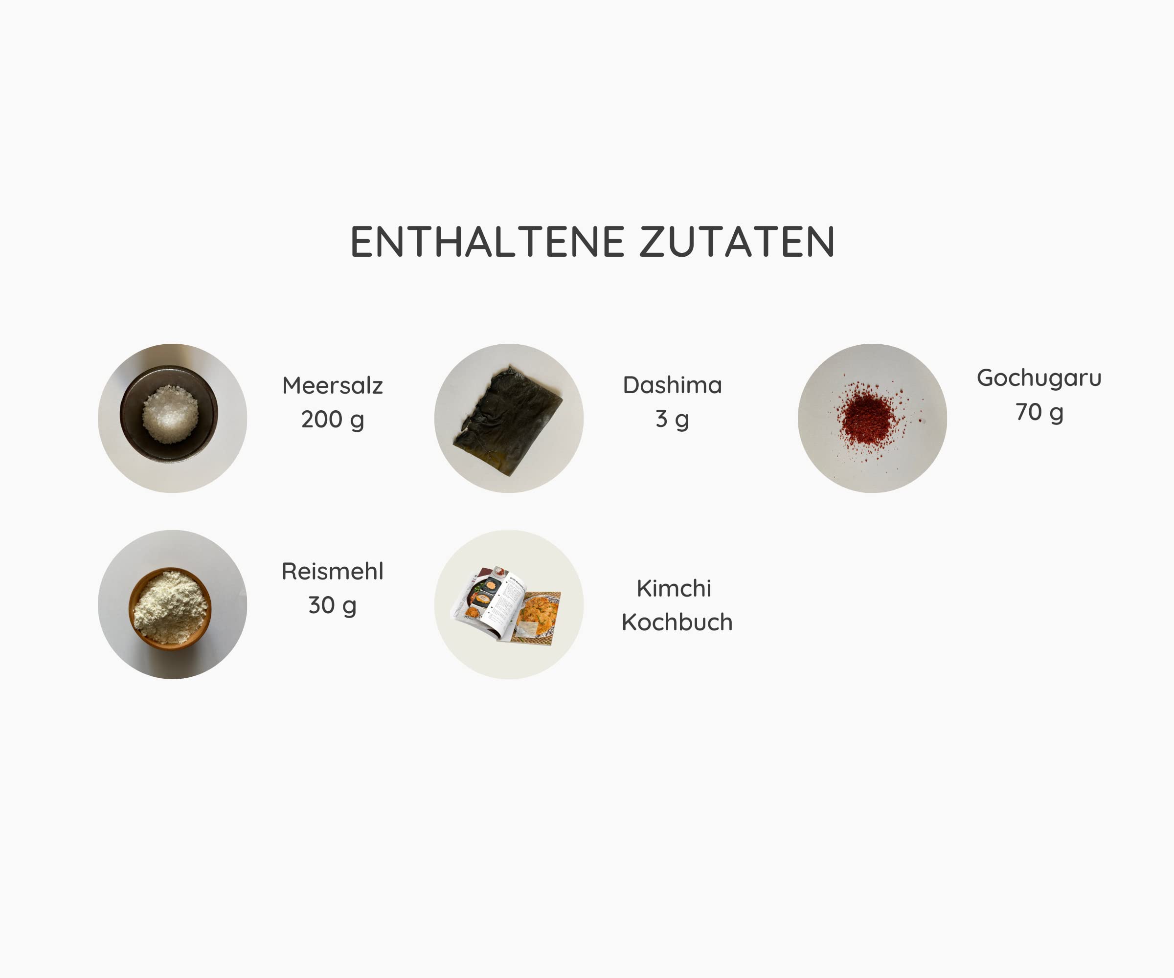 EasyCookAsia Kimchi DIY-box mit allen wichtigen asiatischen Grund-Zutaten I Speizielles Kimchi-Kochbuch inklusiv I Perfekt für Kochanfänger oder zum Verschenken