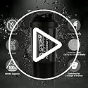 Image of Zyro Spider Gym Shaker Bottle, Shakers for Protein Shake 500 Ml with 1 Storage Compartment Gym protein shaker for workout (Pack of 1,White)