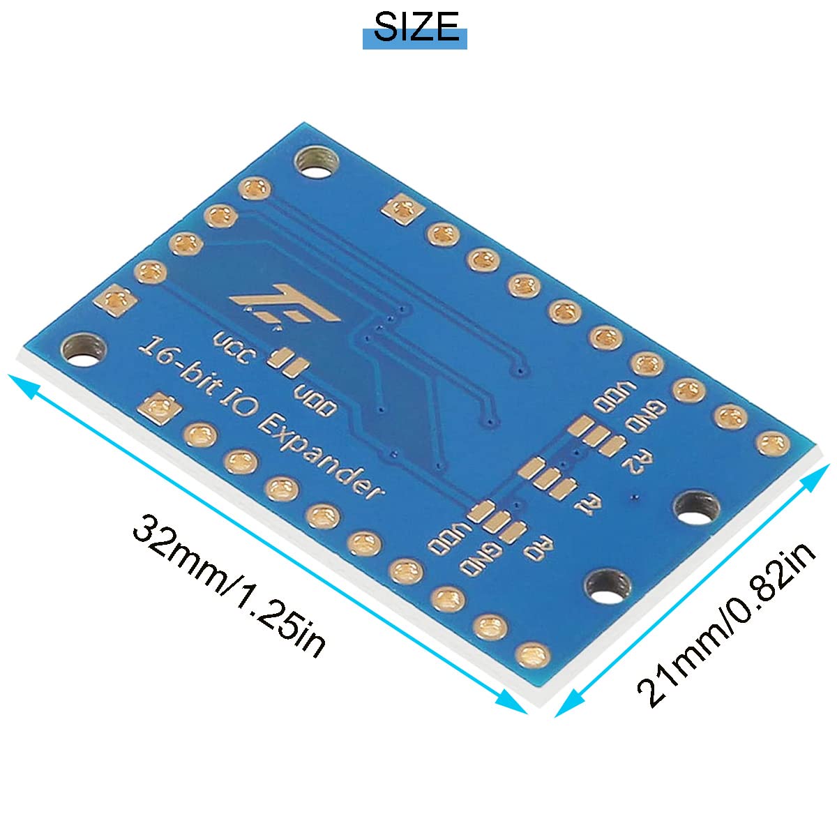 2 pezzi PCF8575 IO Expander Board Module I2C a 16IO Module I/O Extension Shield Module 16 bit SMBus I/O Ports con cavo Dupont per Arduino UNO R3