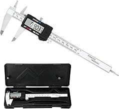 Electronic Digital Caliper Measuring Tool, Stainless Steel Vernier Caliper Digital, Easy Switch from Inch Metric, LCD Screen,0-6inch/150mm Caliper Measuring Tool for DIY/3D Printing