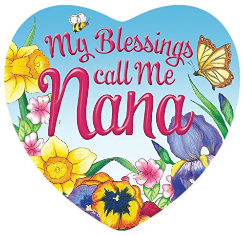 My Blessings Call me Nana Heart Magnet Tile