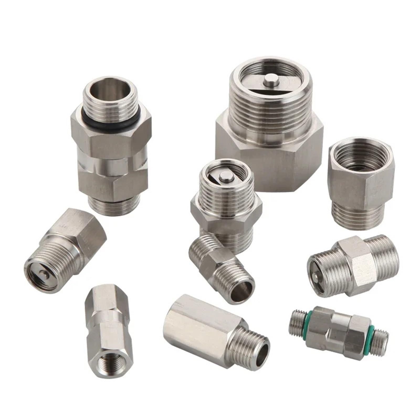 Válvula de retención hidráulica unidireccional de acero inoxidable 304 macho hembra G 1/2