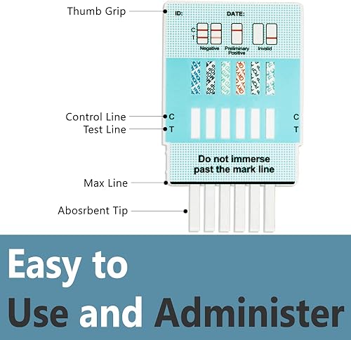 Miniatura 2 de Prime Screen Tarjeta de prueba de drogas de orina de 12 paneles (AMP, bar, BZO, COC, mAMP, MDMA, MOPOPI 300, MTD, OXY, PCP, TCA, THC) - WDOA-7125 1