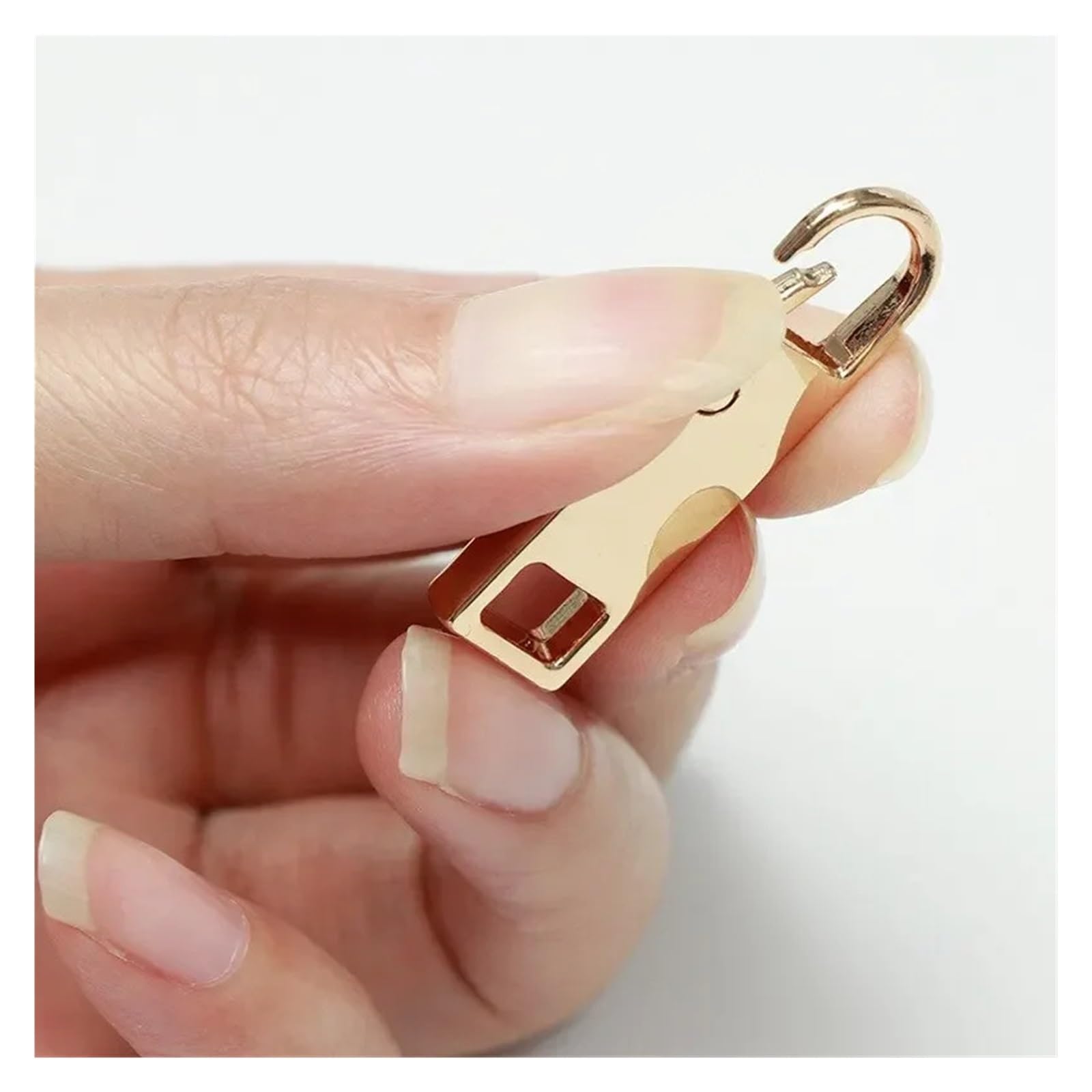 Recambios para tiradores de cremallera, Reemplazo extraíble del deslizador de la cabeza cremallera metal for los bolsos y ropa Paquete multicolor 4(Golden-4pcs)