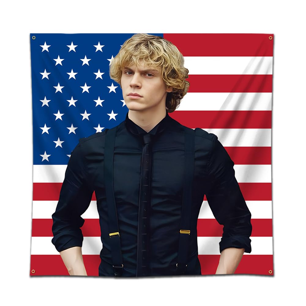 DecrPlusTapestry American Flag Actor Poster Wall Hanging Banner 3x3ft Bedroom Background Decoration