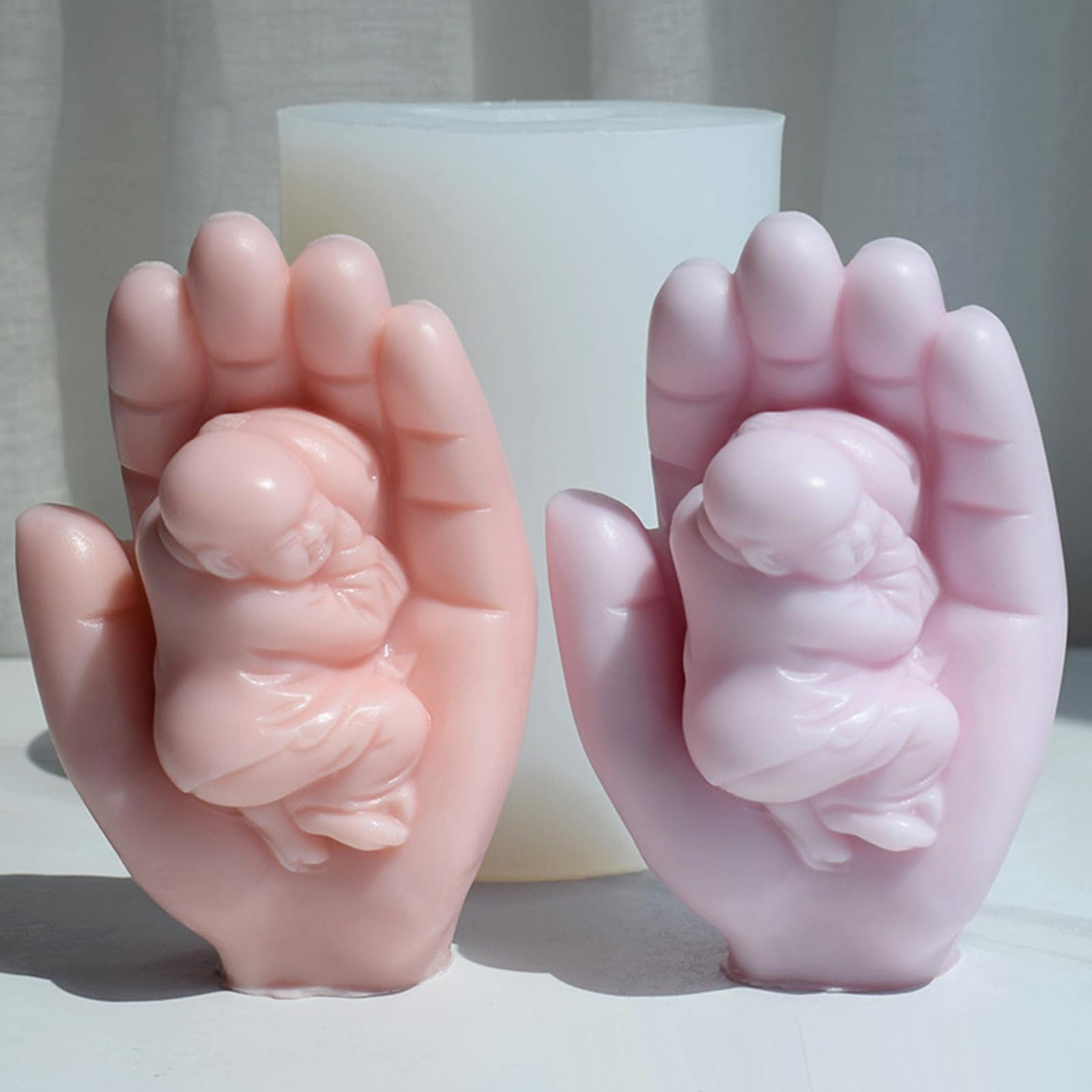 Moule en Silicone pour bébé, forme de gypse, bricolage, plâtre fait à la main, bougies, ornements, artisanat, fabrication de cadeaux à la main, cuisine en Silicone