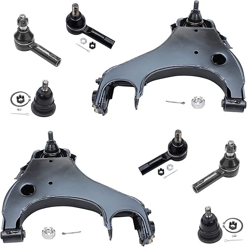 Miniatura 157 de Detroit Axle - Kit de suspensión frontal de 8 piezas para Chevy Aveo Aveo5 Pontiac G3 Wave Wave5 Suzuki Swift+ 2 brazos de control inferiores con
