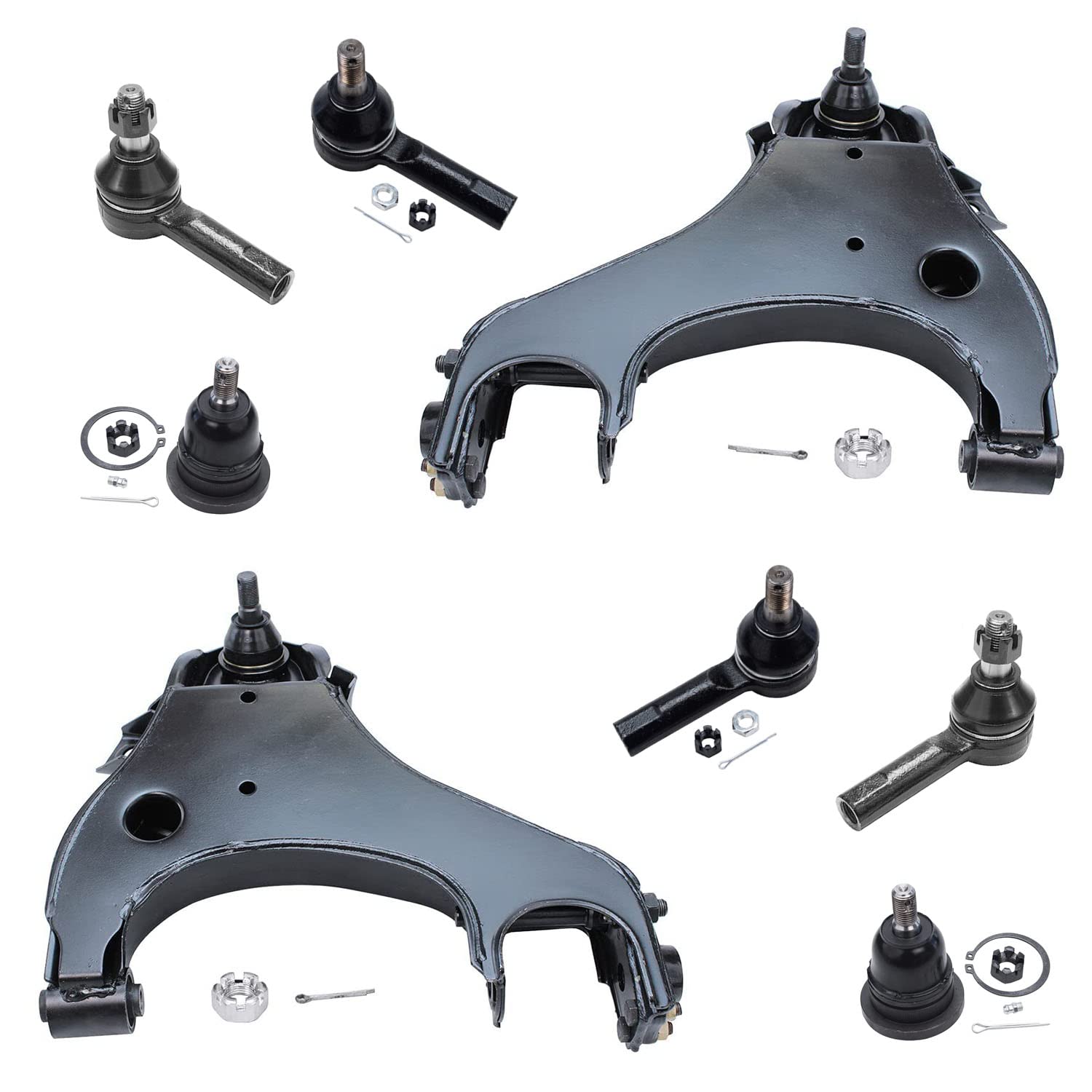 Detroit Axle - Front Lower Control Arm w/Ball Joints Inner Outer Tie Rods